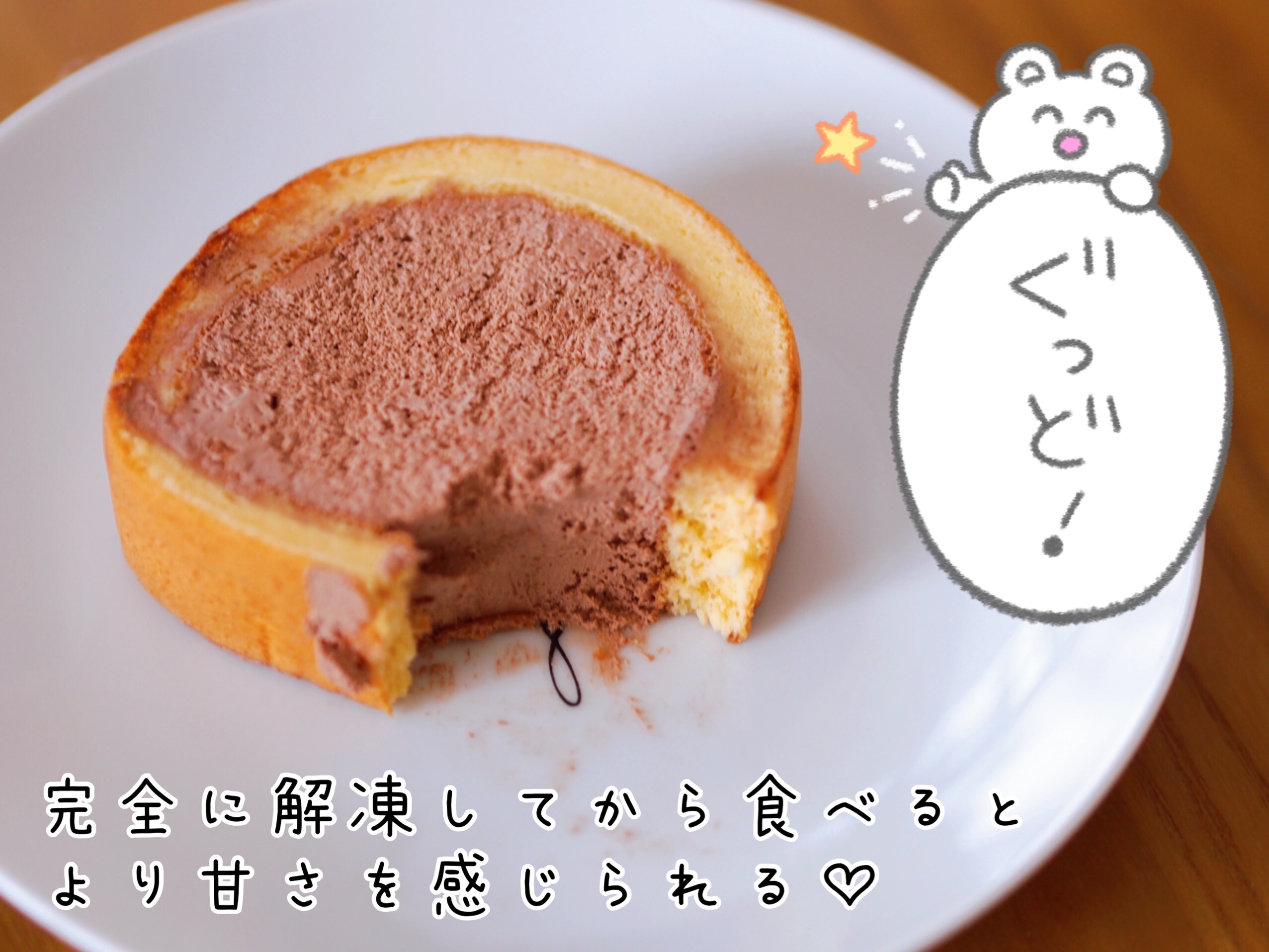 ロールケーキチョコレート味を実食